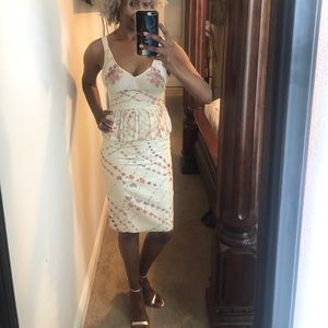 Tracy Reese Floral Silk Skirt Set